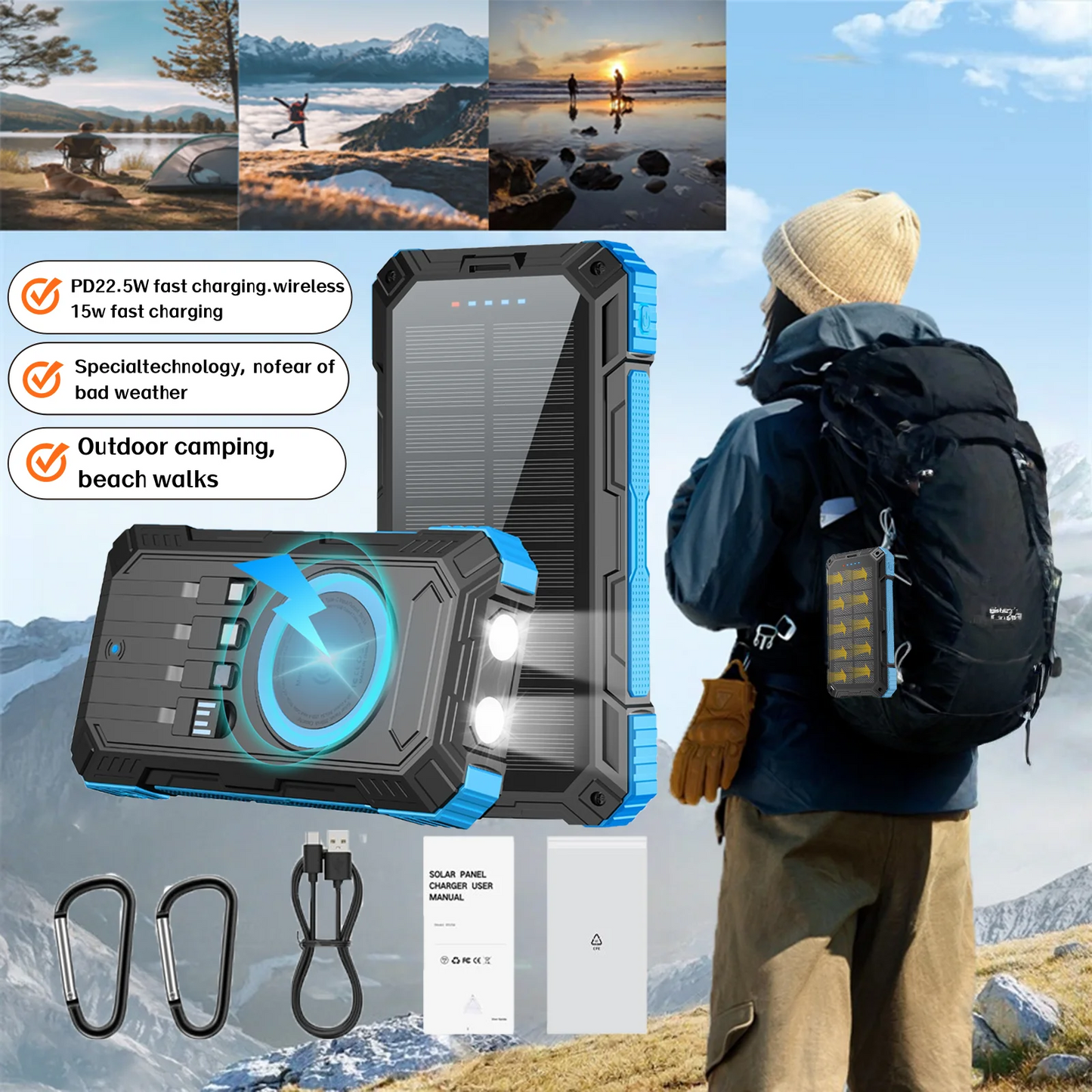 Fast Solar Power Bank