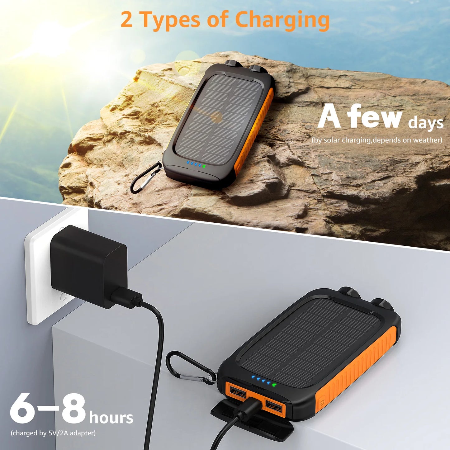 Waterproof Solar Power Bank