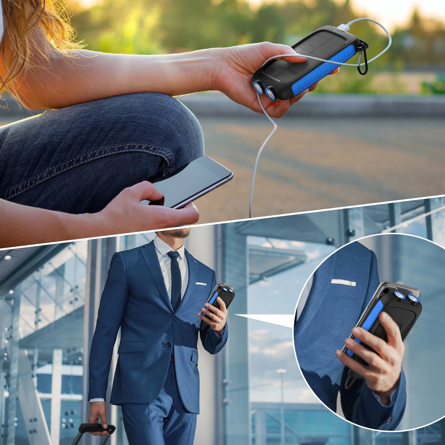 Waterproof Solar Power Bank