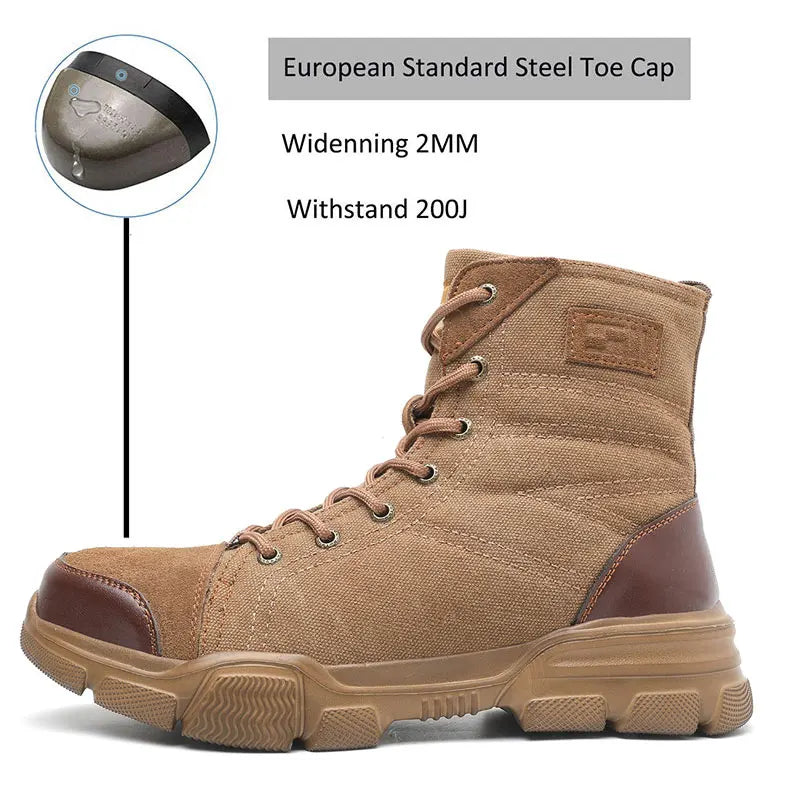 Indestructible Steel Toe Boots