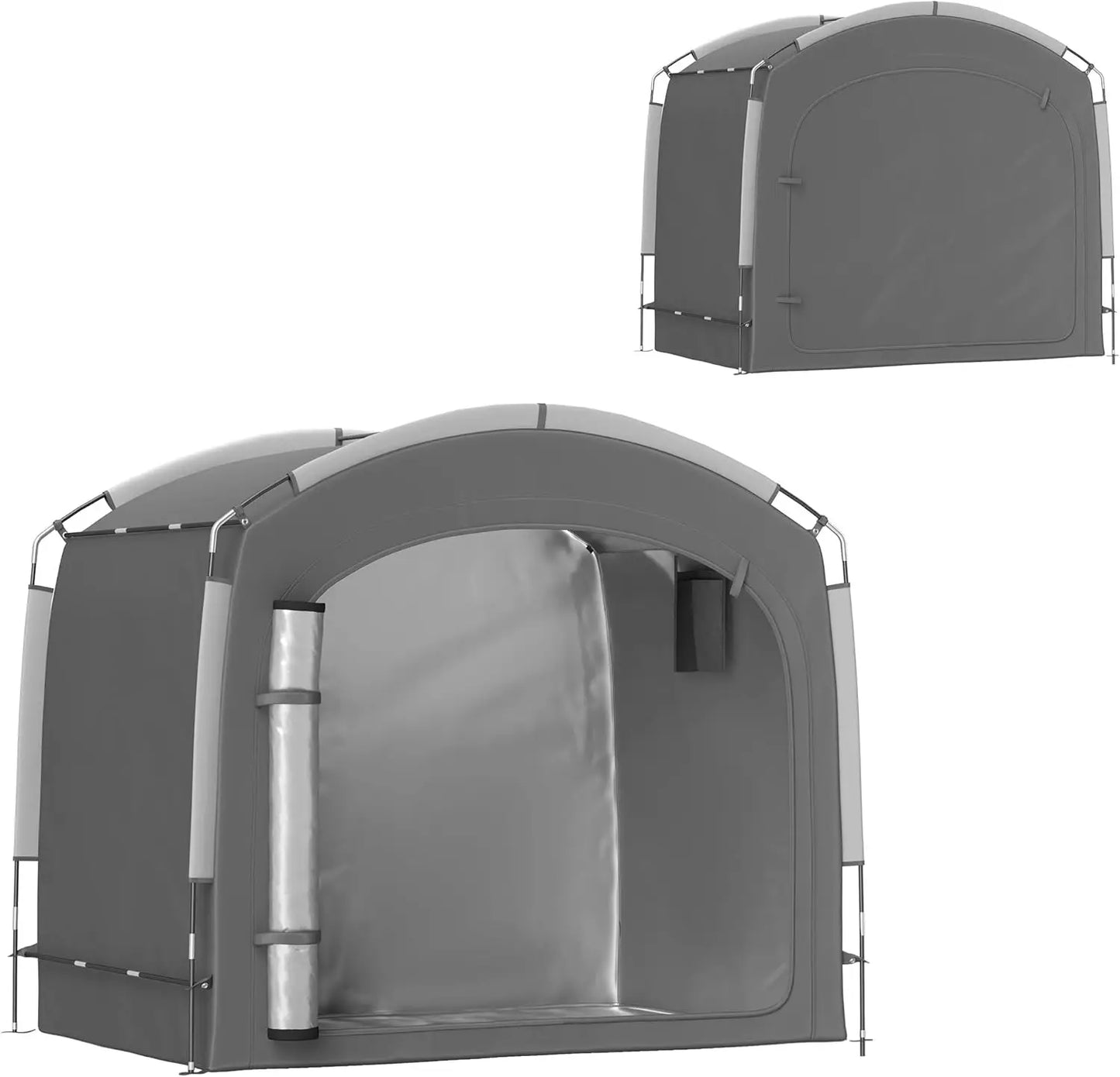 Bike Storage Tent, Portable Bicycle Storage Shed, Waterproof Outdoor Bike Cover with 210D Oxford Fabric and Carry Bag Tools