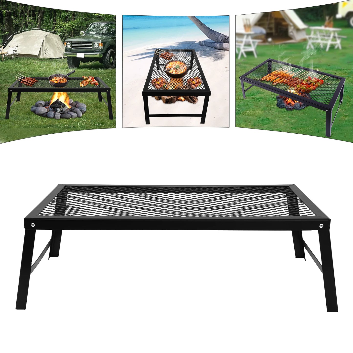 Folding Picnic Campfire Grill
