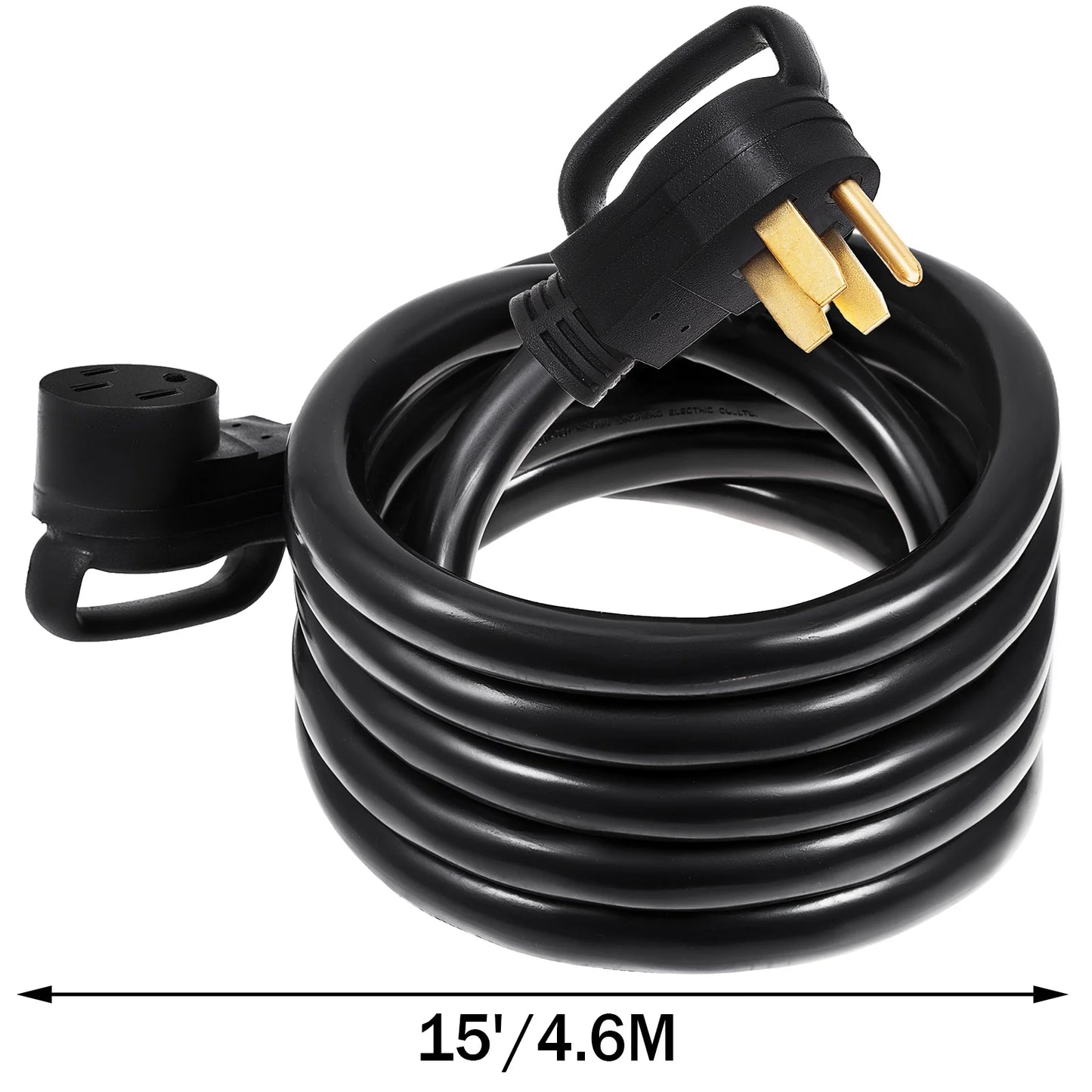 VEVOR 15FT 25FT 30FT 36FT 50Ft 50Amp RV Extension Cord N14-50 Plug Copper Wire Power Supply Cable for Trailer Motorhome Camper