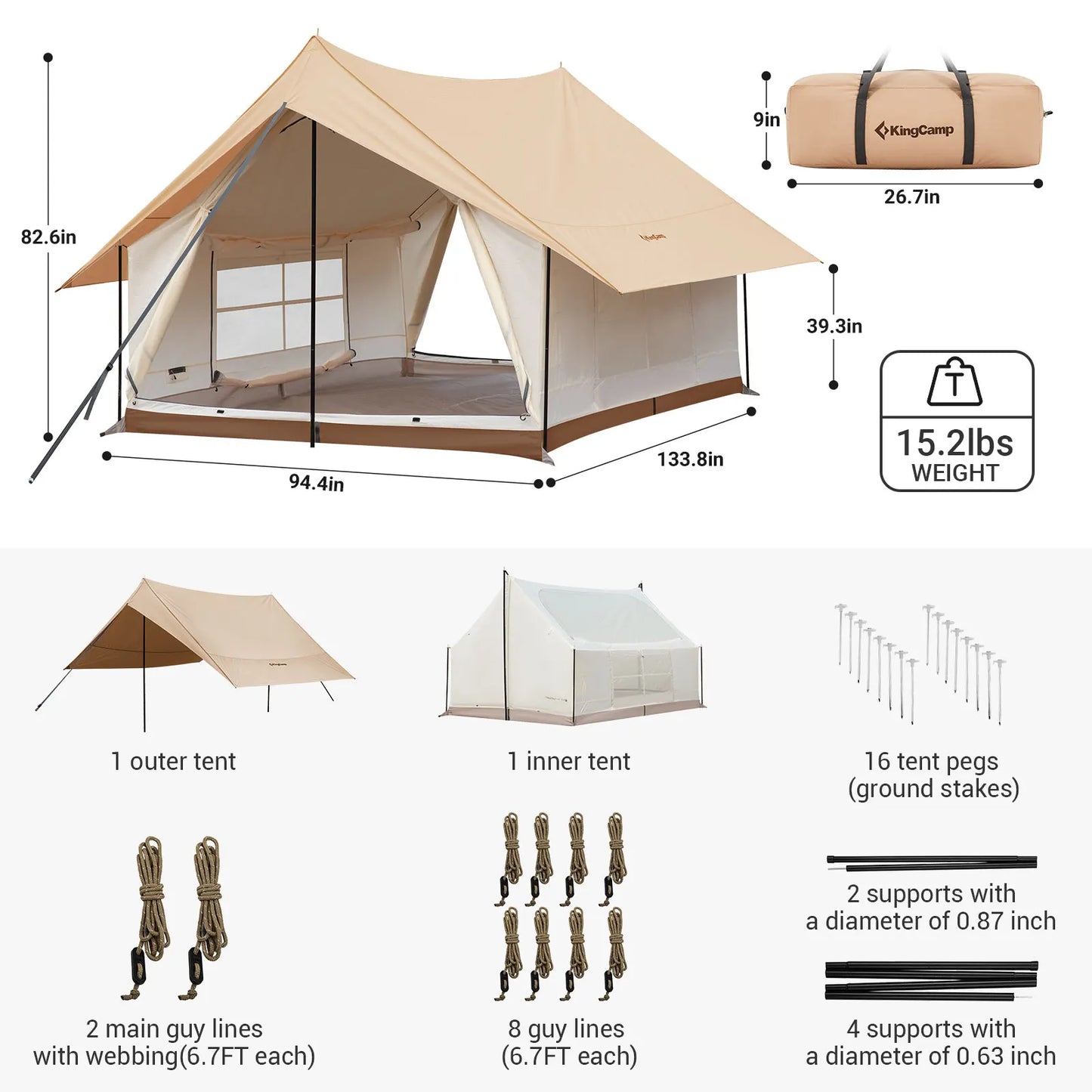 King Size Camping Tent