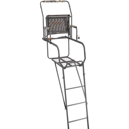 High quality 15.5' Climbing Ladder Tree Stand for Hunting with Mesh Seat,Hunting Gear, Equipment, and Accessories Camo - Popular
