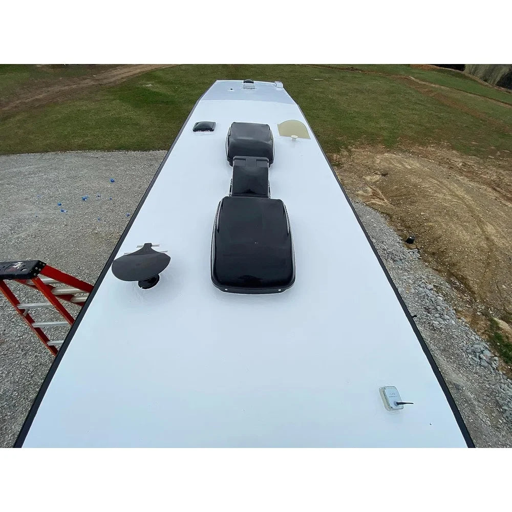 100% Silicone Roof Sealant Self Leveling Waterproofing Easy Application RV Camper Trailer Fiberglass Metal Rubber PVC Leaks