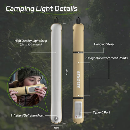Waterproof Solar Camping Lantern