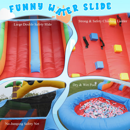 Inflatable water slide