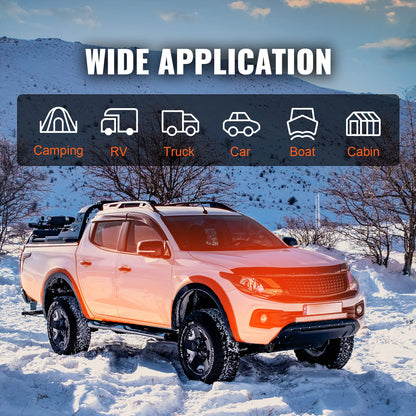 SucceBuy 8KW Diesel Air Heater Bluetooth All-on-one Diesel Heater with LCD Portable Parking Heater for RV Trailer Camper Boat