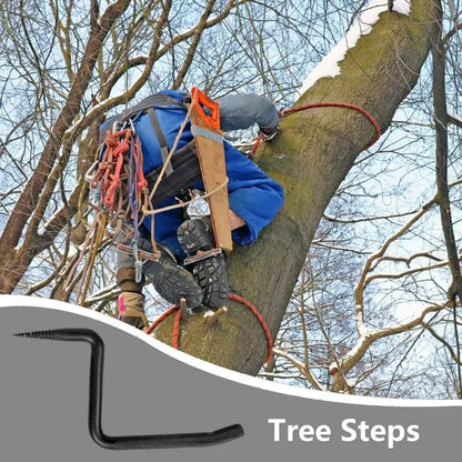 Tree Stand Steps 20.7cm/8.15 Inches Outdoor Hunting Tree Mount 705lbs Self-Tapping Screw Mount Slip-Resistant Climbing Tree
