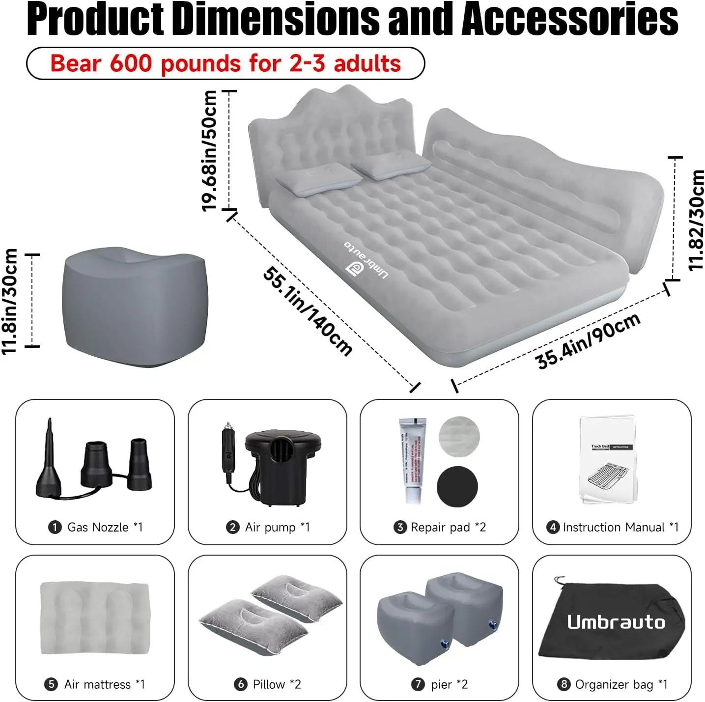 Backseat Inflatable Car Mattress