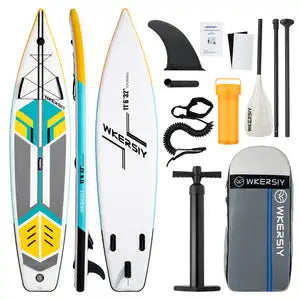 WKERSIY Surfboard paddleboard 88*35*25cm inflatable stand up paddle board sup supboard padel water sport with Backpack Paddles