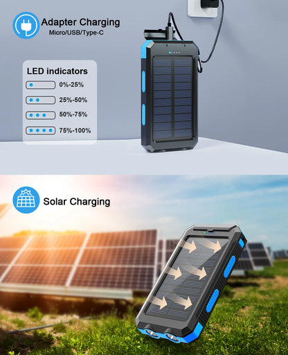 Waterproof Solar Power Outdoor Powerbanks