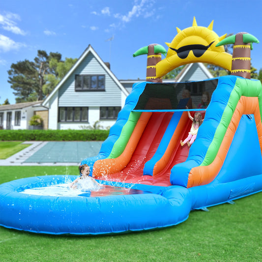 Inflatable water slide