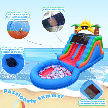 Inflatable water slide