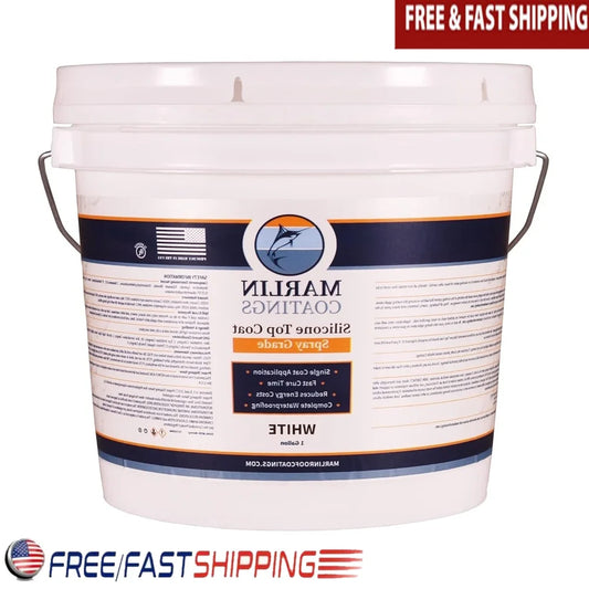 100% Silicone Roof Sealant Self Leveling Waterproofing Easy Application RV Camper Trailer Fiberglass Metal Rubber PVC Leaks