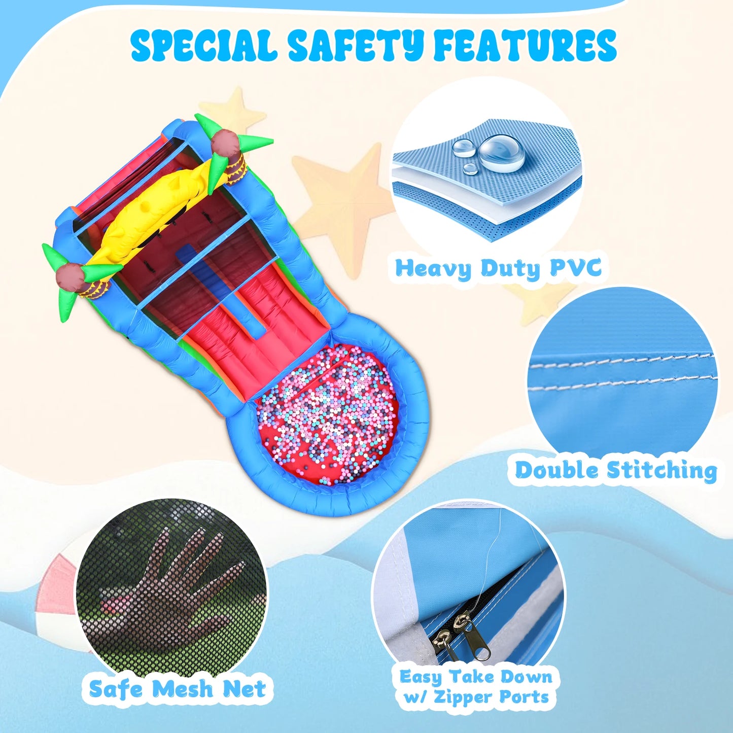 Inflatable water slide
