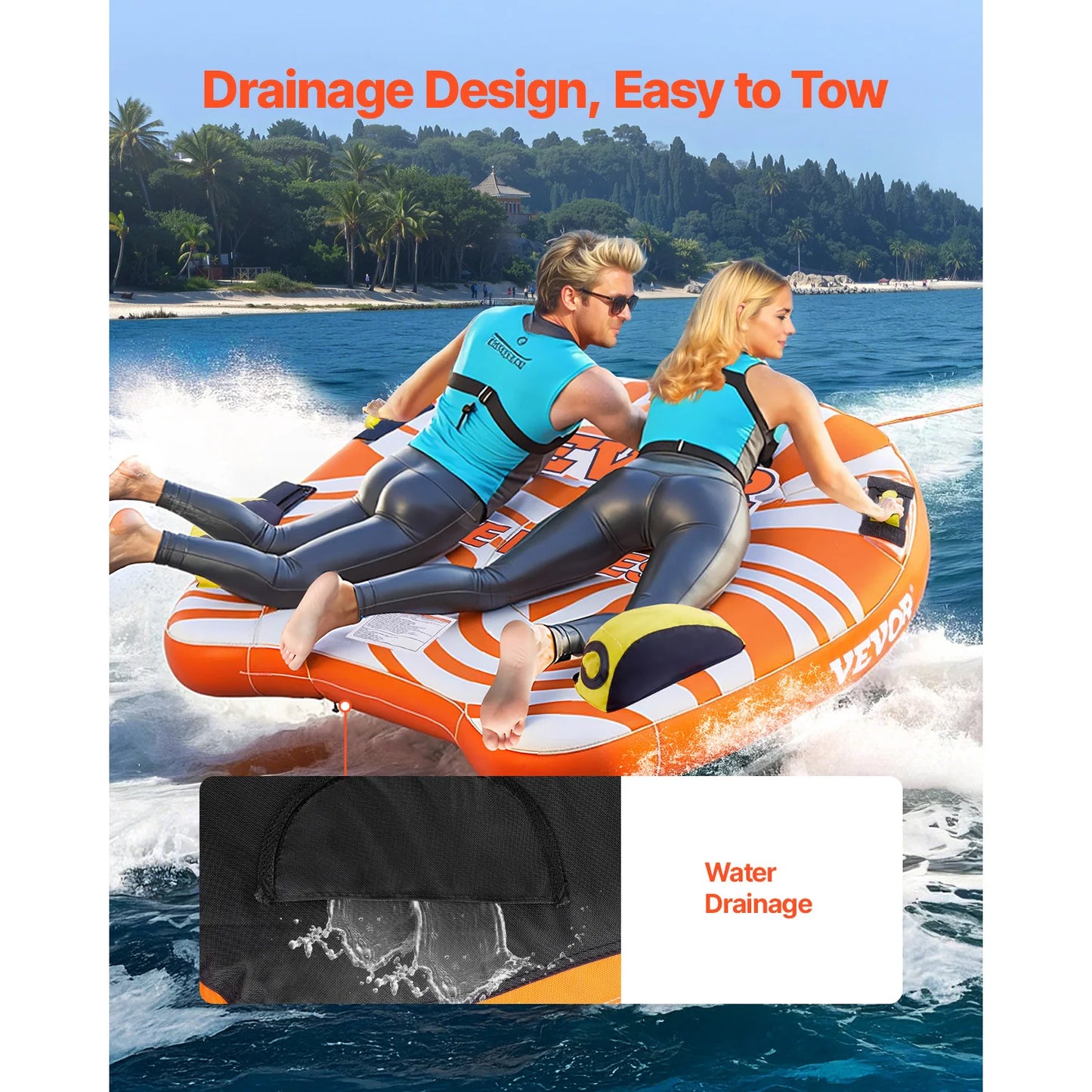 1-2 Riders Towable Tubes