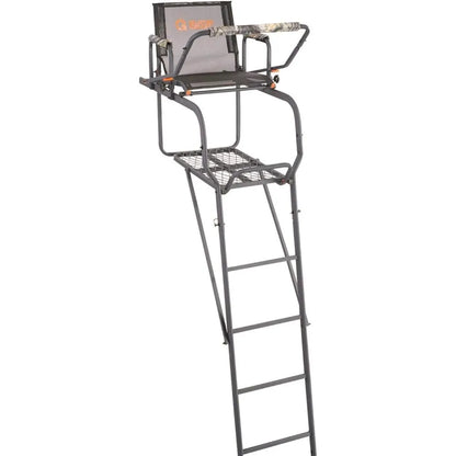 High quality 15.5' Climbing Ladder Tree Stand for Hunting with Mesh Seat,Hunting Gear, Equipment, and Accessories Camo - Popular