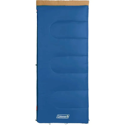 Coleman Brazos 20°F/30°F Adult Sleeping Bag, Cool-Weather Sleeping Bag with No-Snag Zipper & Stuff Sack, Machine Washable