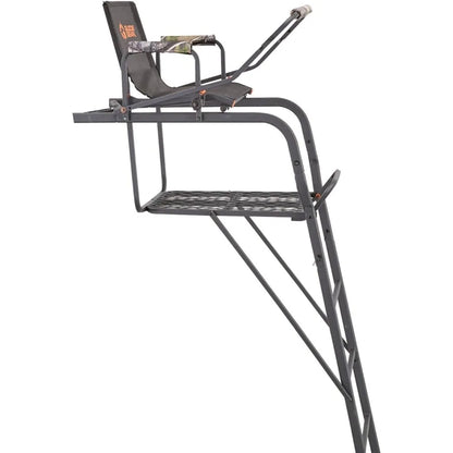 High quality 15.5' Climbing Ladder Tree Stand for Hunting with Mesh Seat,Hunting Gear, Equipment, and Accessories Camo - Popular