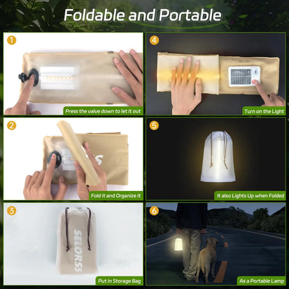 Waterproof Solar Camping Lantern