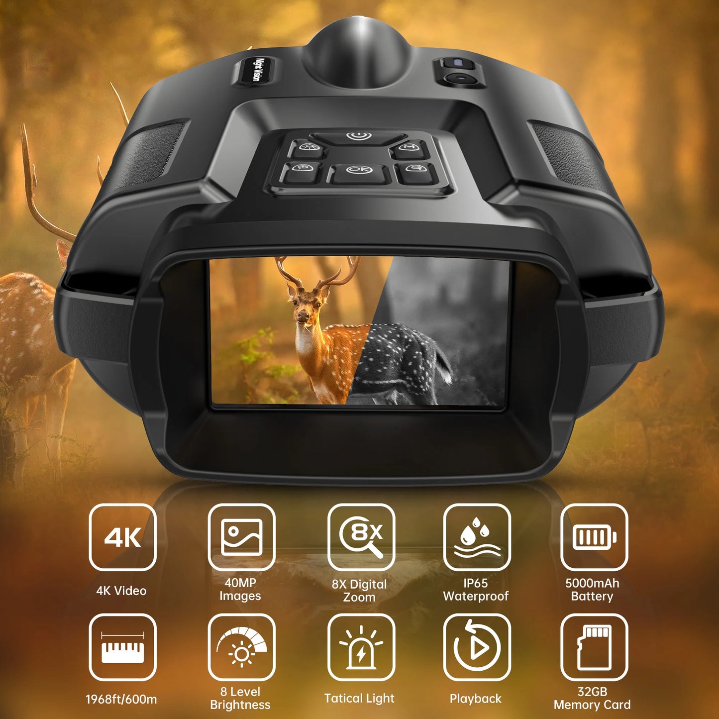 4K Night Vision Binoculars