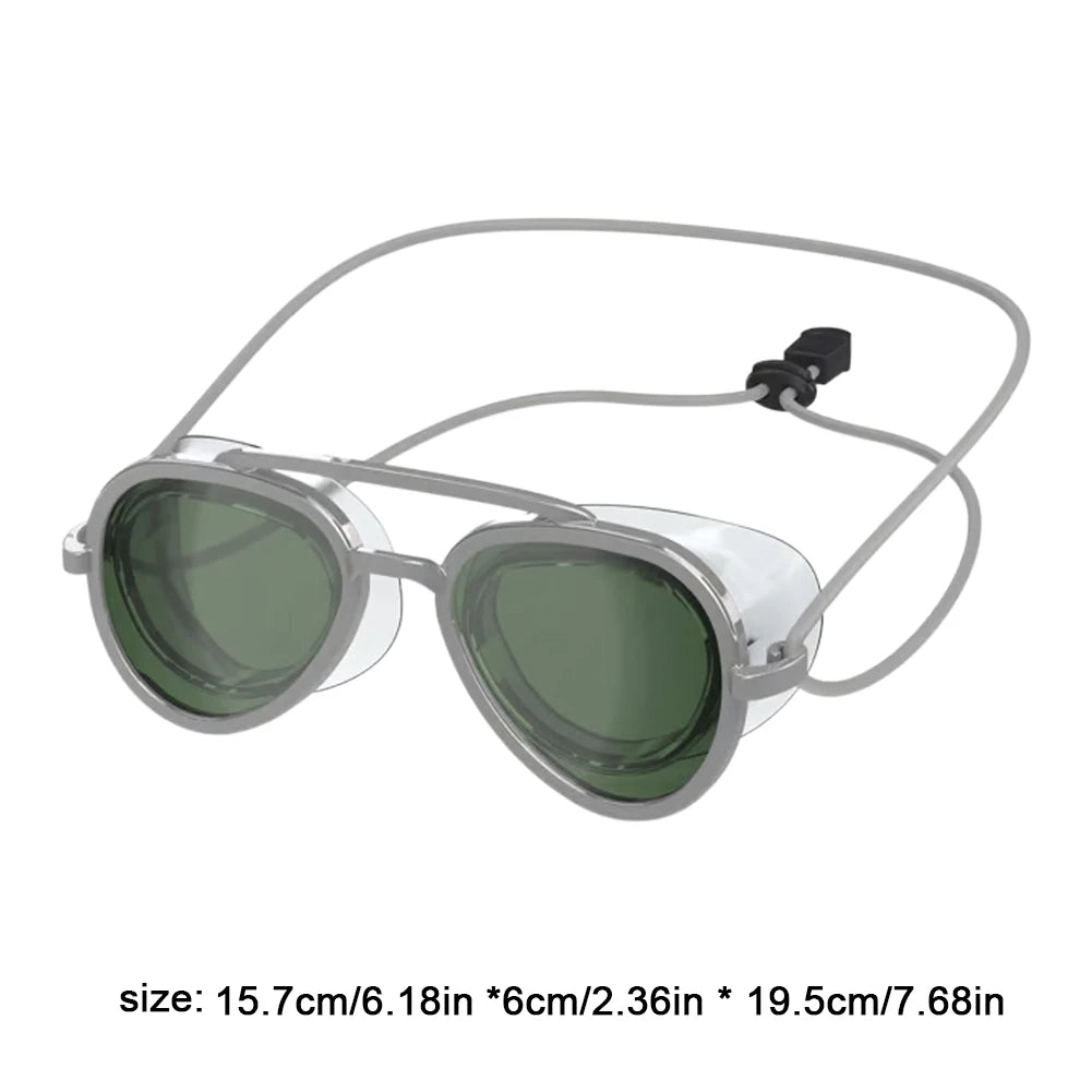 Anti-Fog Swimming Goggle Leak Proof Retro Swimming Goggles Adjustable Swim Sports Eyewear for Swimming Pool Diving Seaside