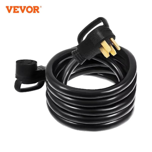 VEVOR 15FT 25FT 30FT 36FT 50Ft 50Amp RV Extension Cord N14-50 Plug Copper Wire Power Supply Cable for Trailer Motorhome Camper